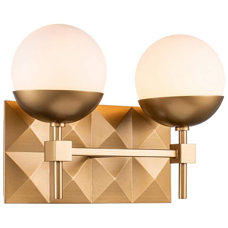 Image 1 Deco 2 Light Bath Bar in Laquered Gold