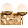 Deco 2 Light Bath Bar in Laquered Gold