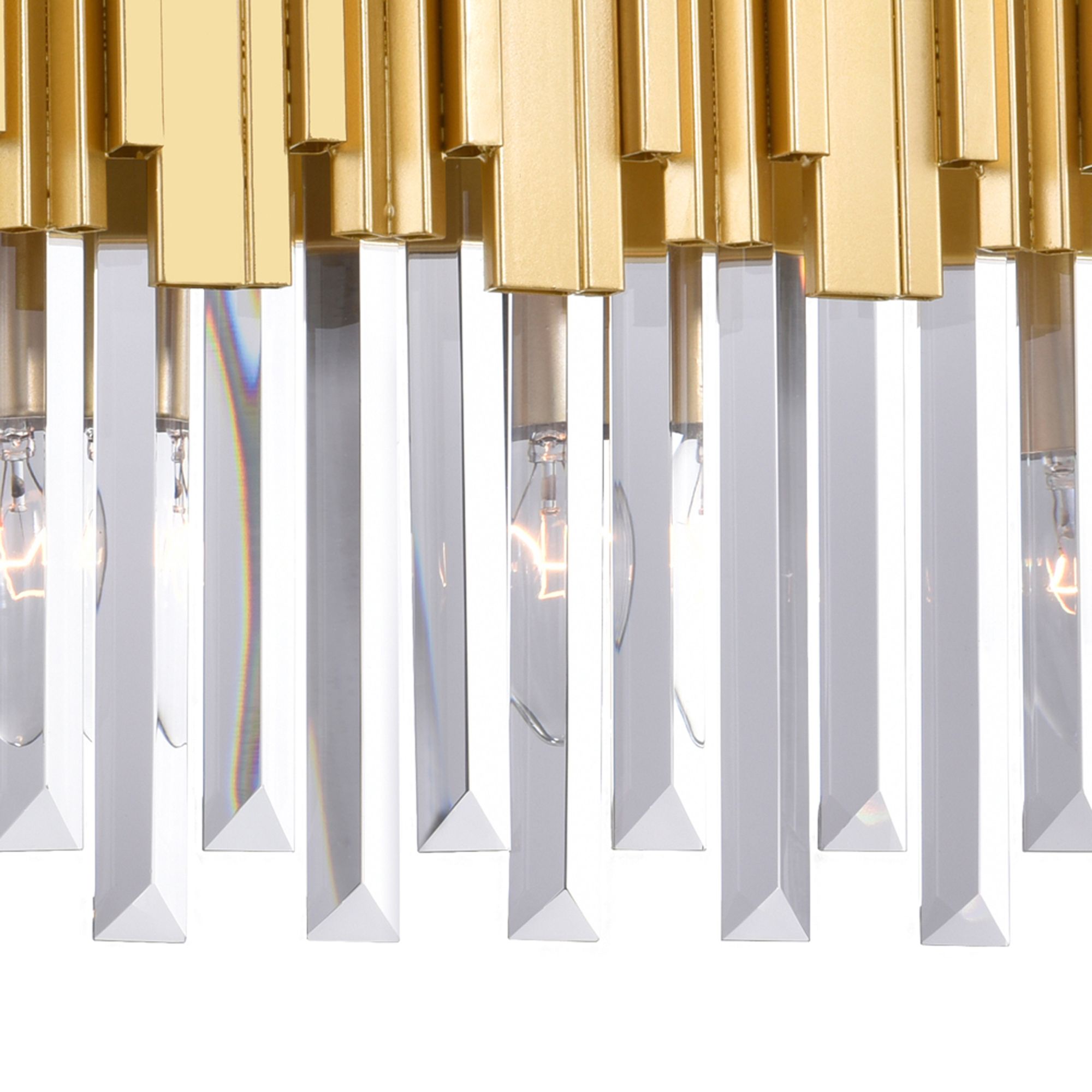 Image 4 Deco 3 Light Vanity Light With Medallion Gold Finish more views