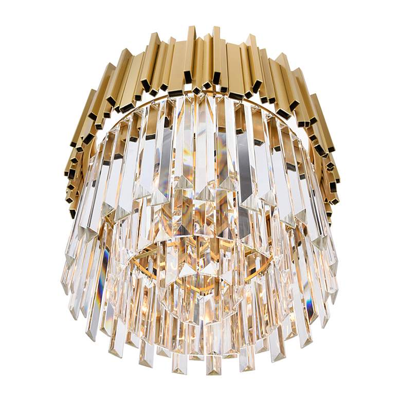 Image 3 Deco 4 Light Down Chandelier With Medallion Gold Finish more views