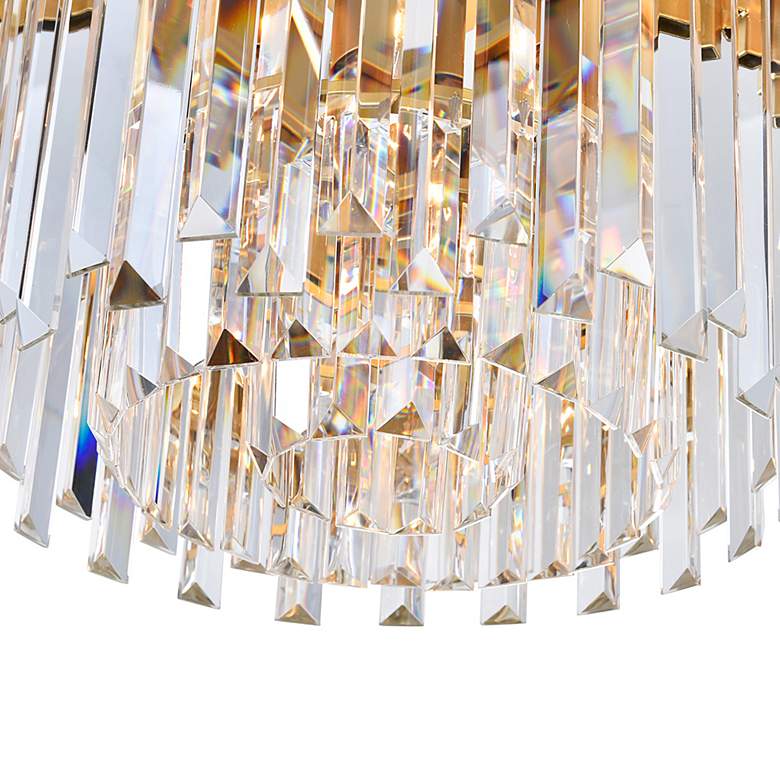 Image 5 Deco 4 Light Down Chandelier With Medallion Gold Finish more views