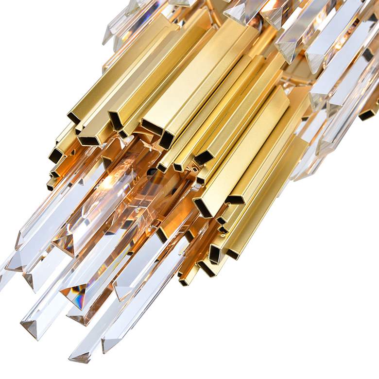Image 5 Deco 4 Light Down Mini Chandelier With Medallion Gold Finish more views