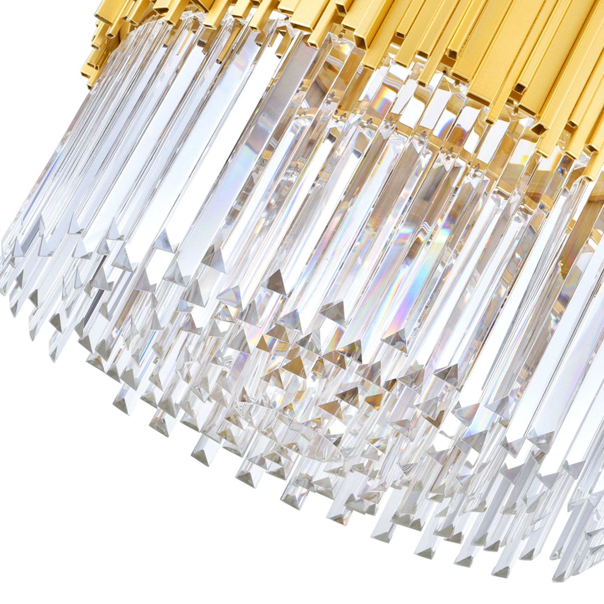 Image 3 Deco 7 Light Medallion Gold Down Chandelier more views