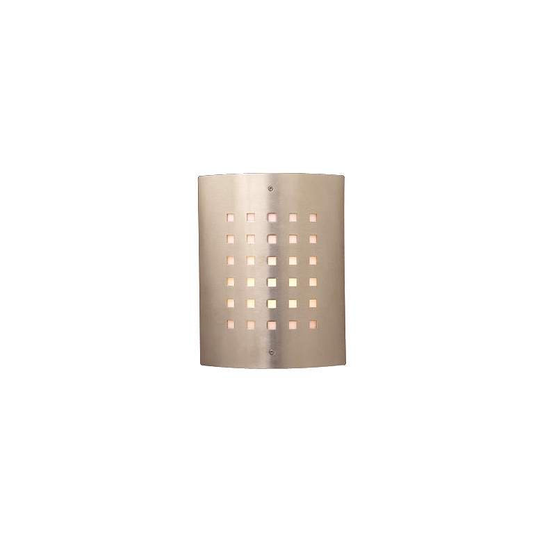 Image 1 Deco Checker Pattern 11 3/4" High Outdoor Wall Light