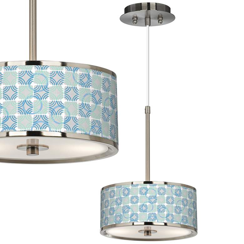 Image 1 Deco Circles Giclee Glow 10 1/4" Wide Pendant Light
