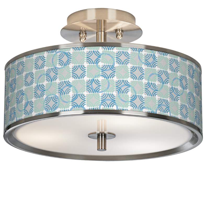 Image 1 Deco Circles Giclee Glow 14 inch Wide Ceiling Light