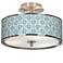 Deco Circles Giclee Glow 14" Wide Ceiling Light