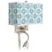 Deco Circles Giclee Glow LED Reading Light Plug-In Sconce