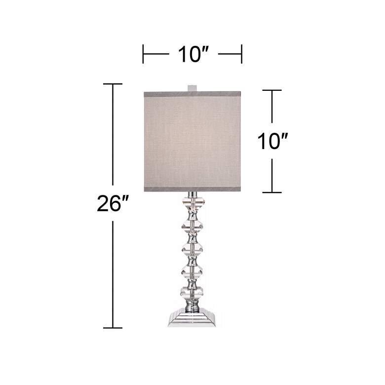 Image 5 Deco Collection Colonnade Crystal Table Lamp more views