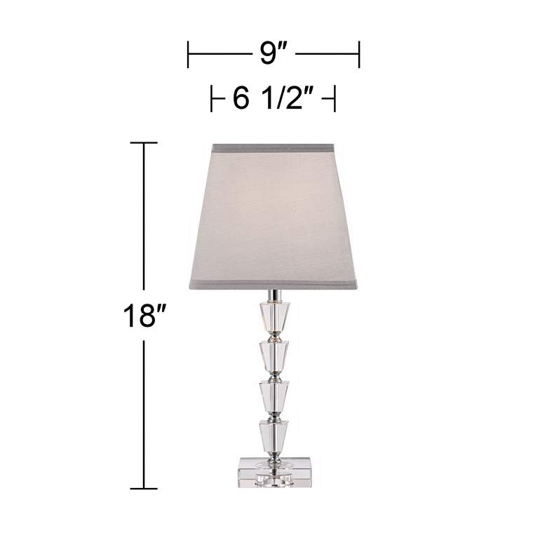 Image 5 Deco Collection Moderne Crystal 18" High Accent Table Lamp more views