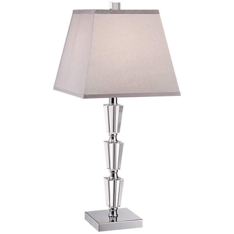 Image 3 Deco Collection Stacked Crystal Table Lamp