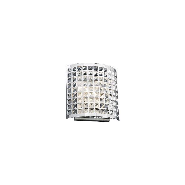 Image 1 Deco Crystal and Chrome 12 inch High Wall Sconce