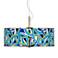 Deco Curves Giclee Glow 20" Wide Pendant Light