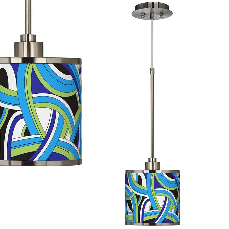 Image 1 Deco Curves Giclee Glow Mini Pendant Light