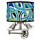 Deco Curves Giclee Plug-In Swing Arm Wall Lamp