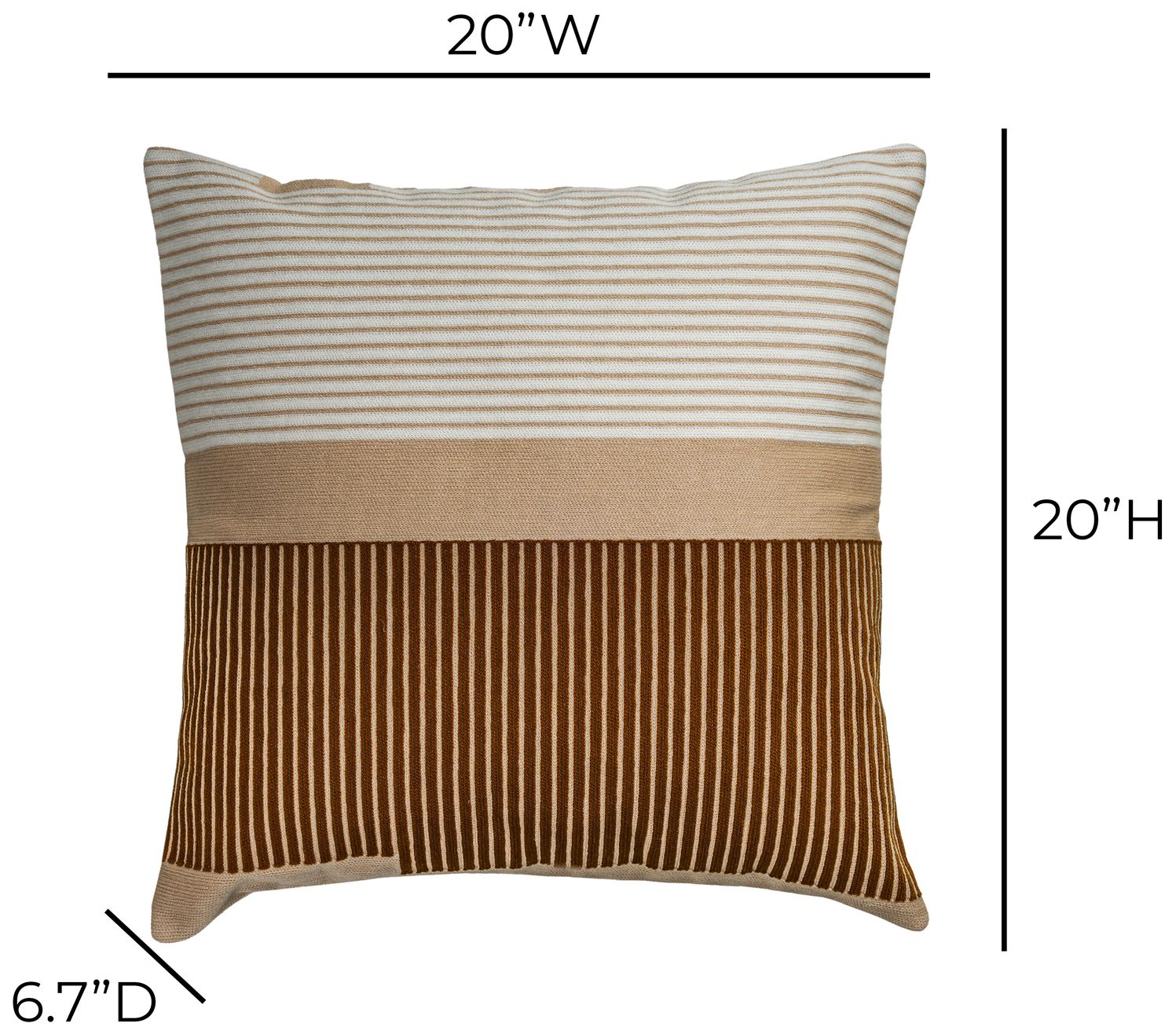 Image 4 Deco "Desert" 20 inch Square Pillow more views
