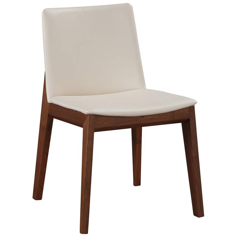 Image 4 Deco Dining Chair Cream White PVC - Set Of Two more views
