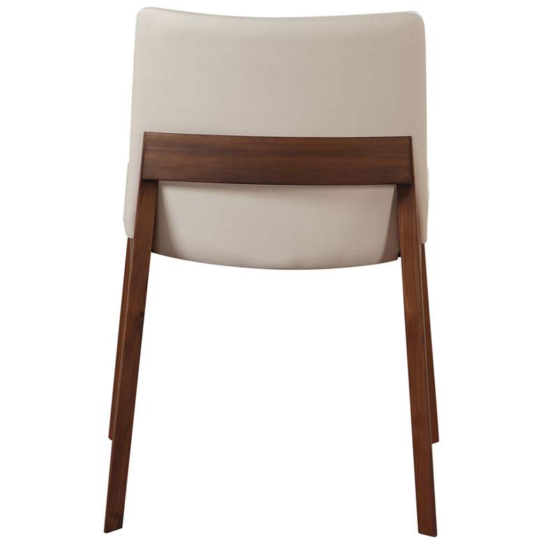 Image 5 Deco Dining Chair Cream White PVC - Set Of Two more views