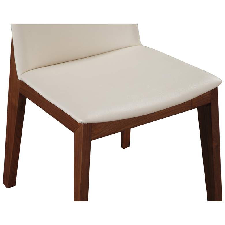 Image 6 Deco Dining Chair Cream White PVC - Set Of Two more views