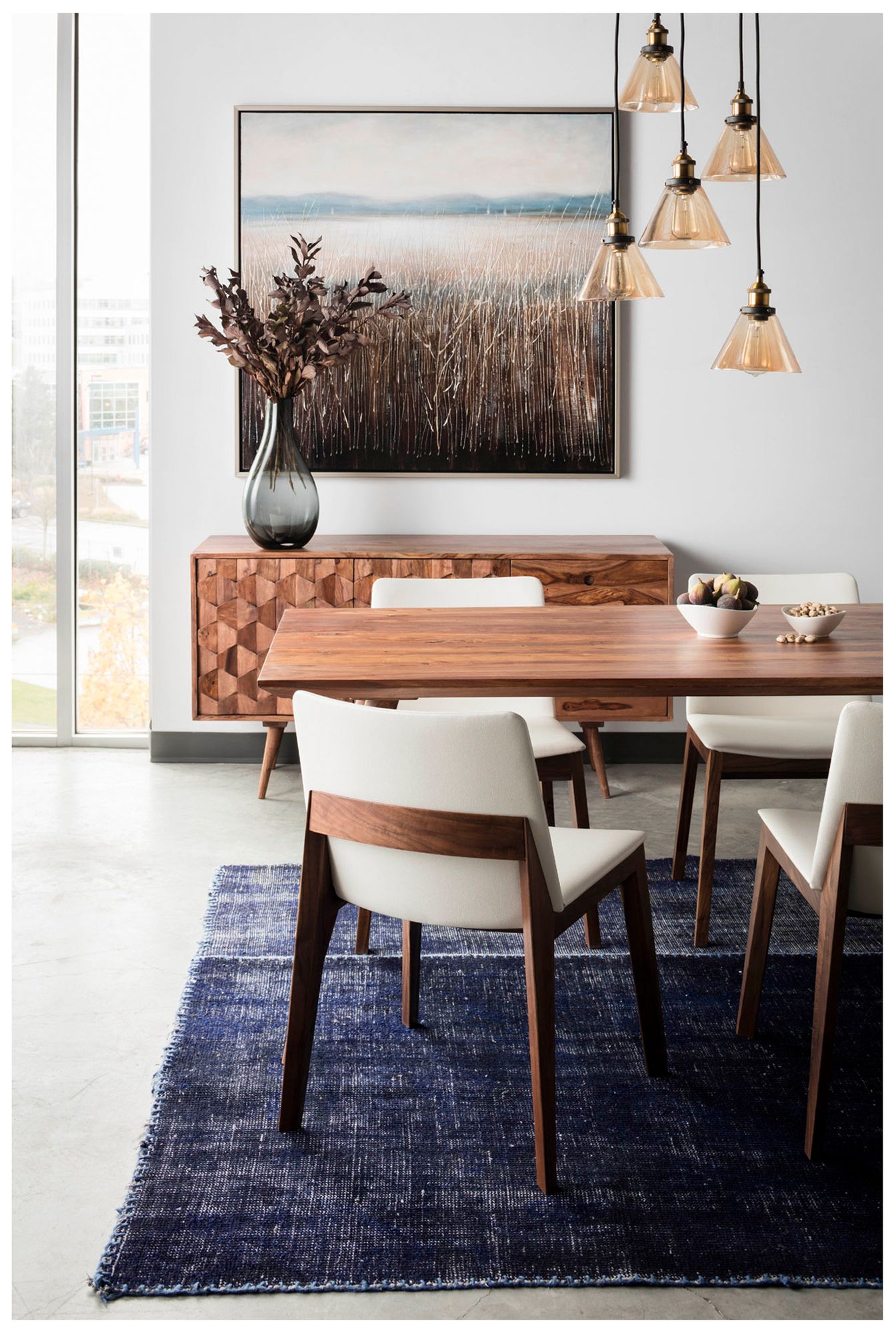 Deco Dining Chair Cream White PVC - Set Of Two