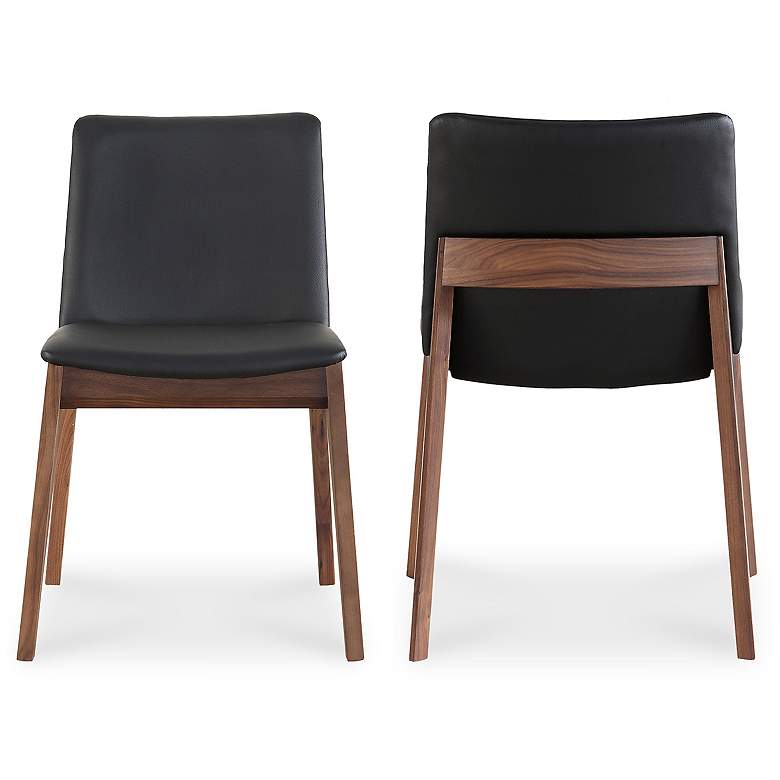 Image 2 Deco Dining Chair Ebony PVC - Set Of Two more views