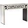 Deco Divide Mirrored Console Table