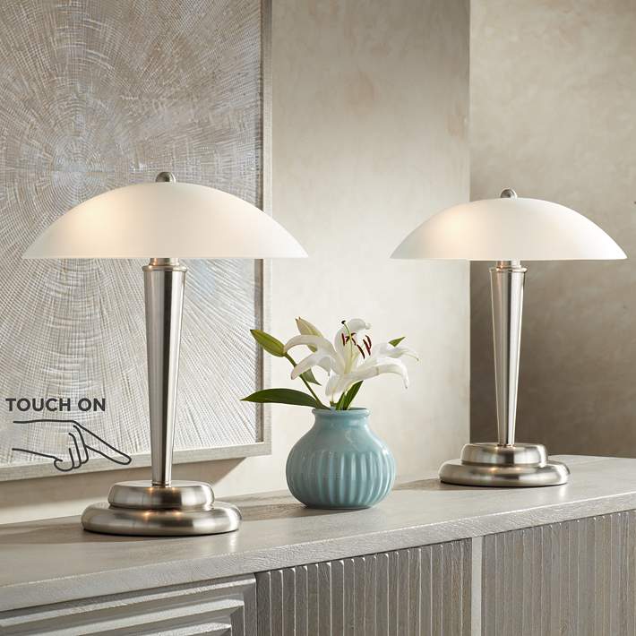 Dome 17" Touch On-Off Accent - Set of 2 #44X18 | Lamps Plus