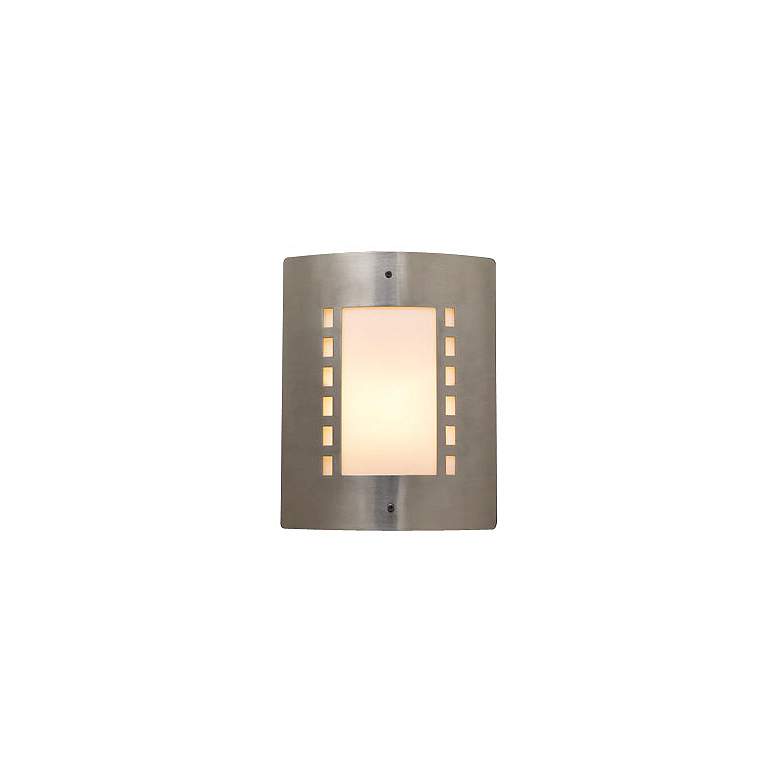 Image 1 Deco Geo Pattern 11 3/4 inch High Outdoor Wall Light