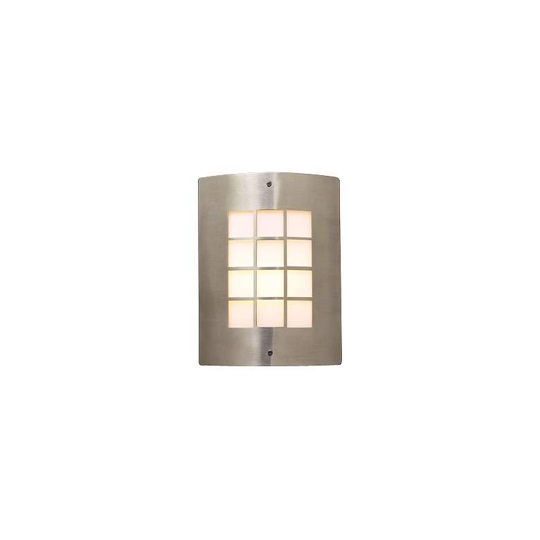 Image 1 Deco Grid Pattern 11 3/4 inch High Outdoor Wall Light