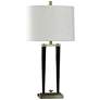 1_Deco Matte Black and Brushed Brass Table Lamp