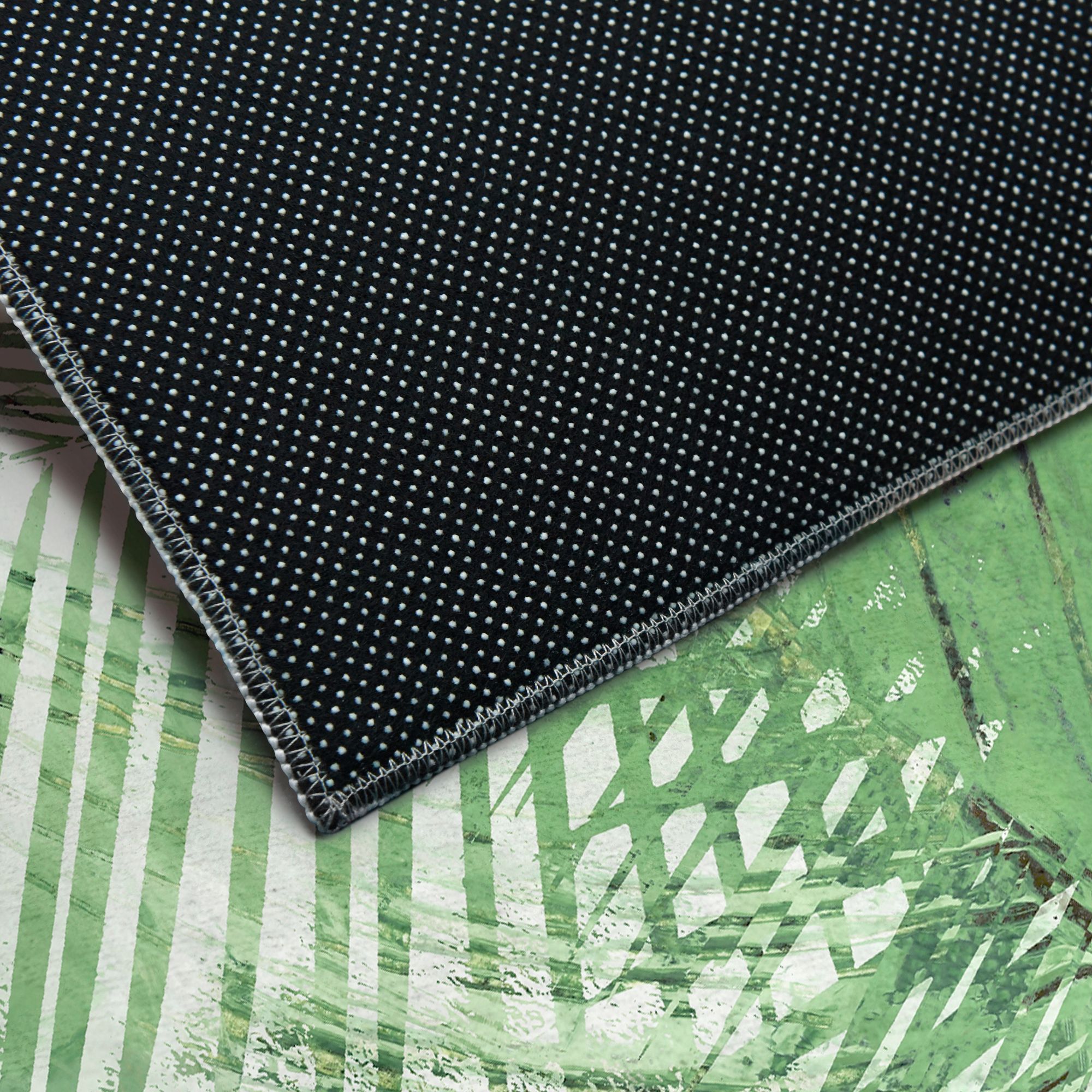 Image 4 Deco Organic Bouquet I Washable Leaf Art Area Rug size 8'x10' more views