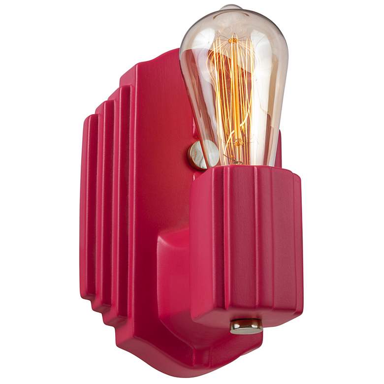 Image 2 Deco Rectangle Sconce - Cerise - BN