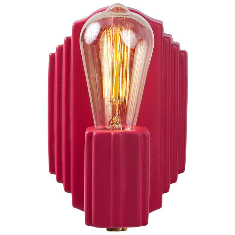 Image 3 Deco Rectangle Sconce - Cerise - PB more views