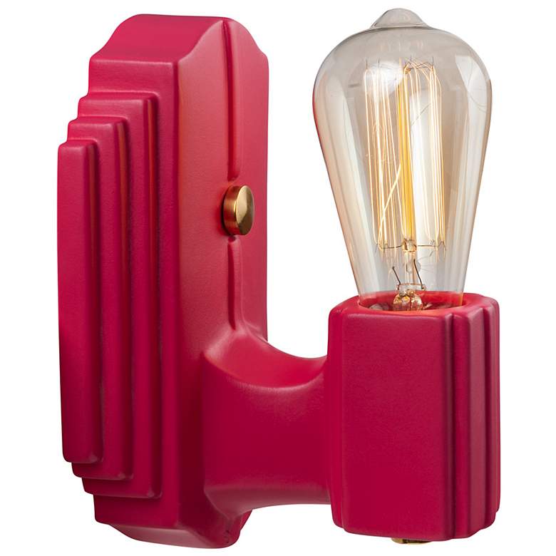 Image 4 Deco Rectangle Sconce - Cerise - PB more views