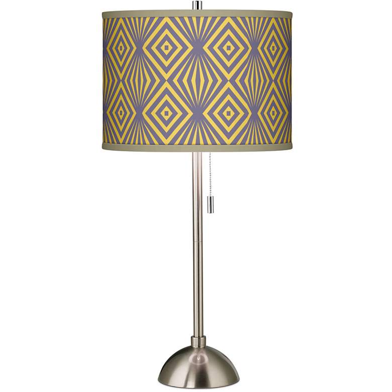 Image 1 Deco Revival Giclee Brushed Steel Table Lamp