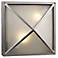 Deco Square Silver 12 1/2" Wide Outdoor Wall Light