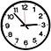 Decomates Modern House Black and White 12" Round Wall Clock