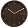Decomates Wood Tone 9 3/4" Wide Silent Wall Clock