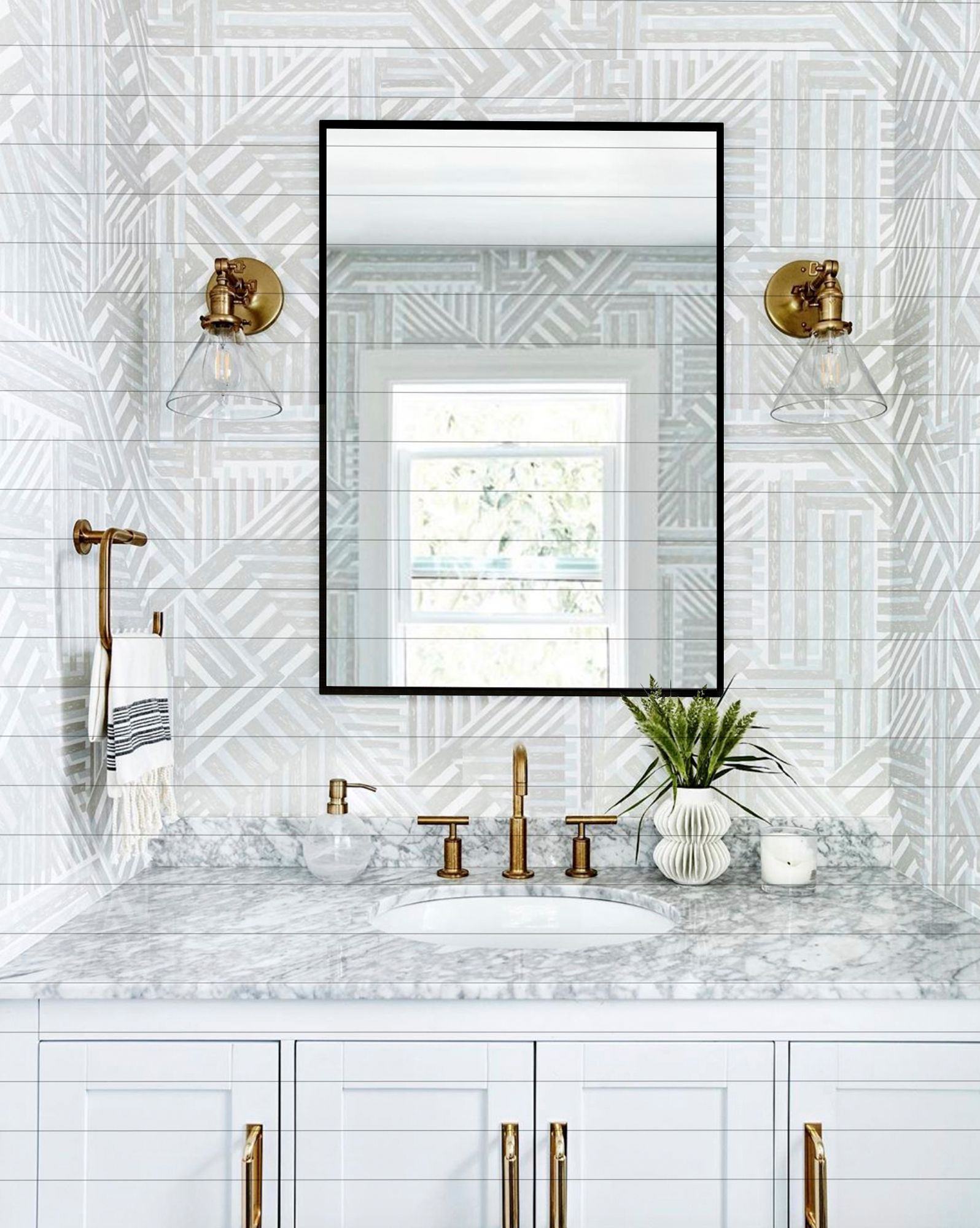 Image 4 Decor Wonderland 30" x 39.5" Venta XL Black Framed  Wall Vanity M more views