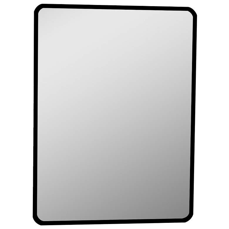 Image 1 Decor Wonderland Matea 23.6" x 39.5" Painted Black Vanity Wall