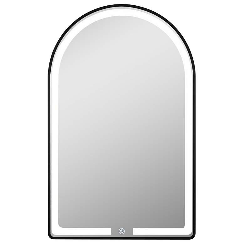 Image 1 Decor Wonderland Rita 19.6" x 31.5" Black Metal Framed LED Vanit