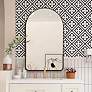 Thumbnail2 of Decor Wonderland Rita 20" x 32" Black Metal Framed Oval Bathroom more views