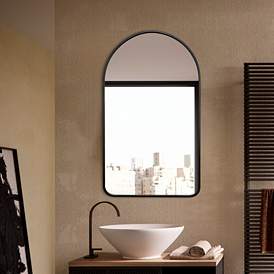 Image5 of Decor Wonderland Rita 20" x 32" Black Metal Framed Oval Bathroom more views