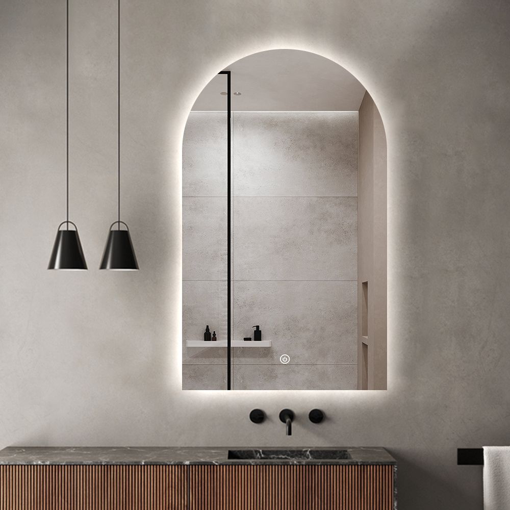 Decor Wonderland  Rita 23.6" x 39.5" Arch Top LED Frameless Vanit