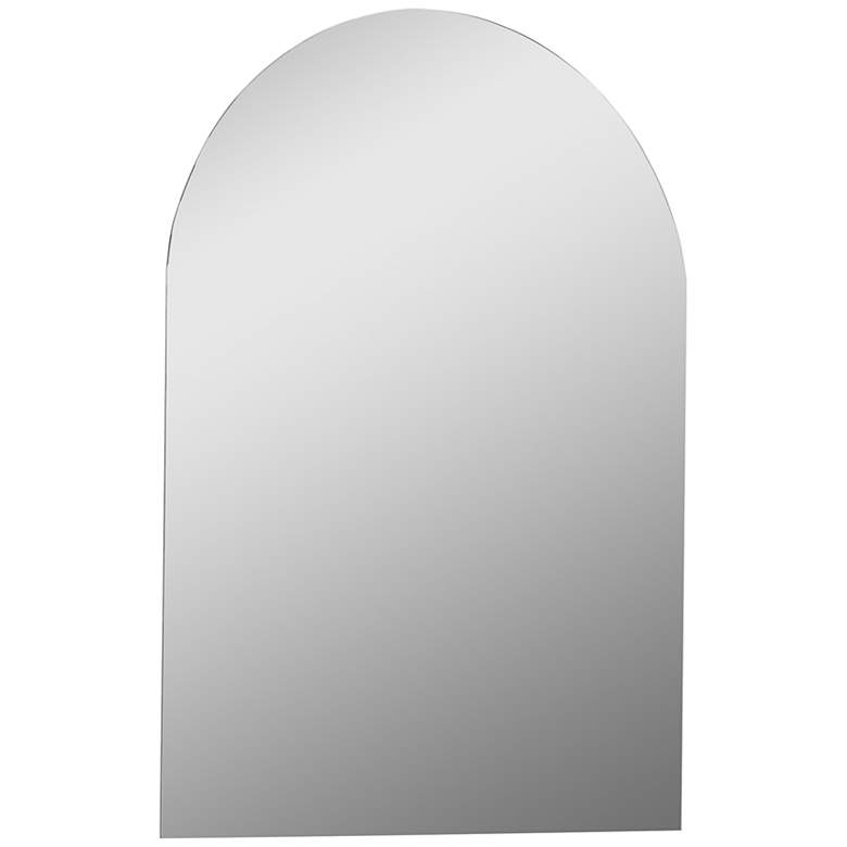 Image 2 Decor Wonderland Rita Mini 22 x 28 Arch Polished Bathroom Vanity Mirror more views