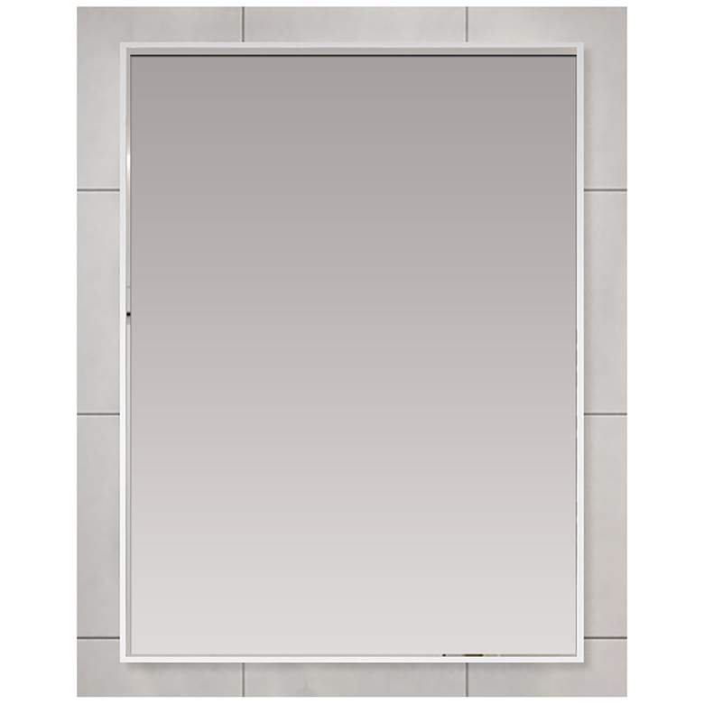 Image 1 Decor Wonderland Venta 24" x 32" White Framed Bathroom Vanity Mir