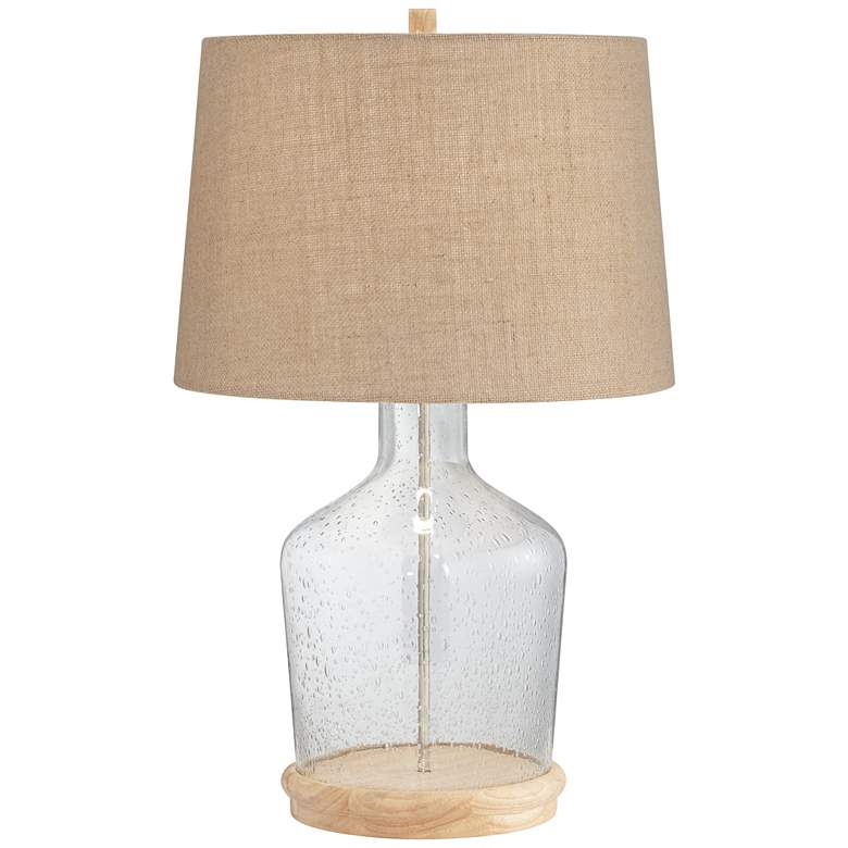 Decora Clear Glass Fillable Table Lamp