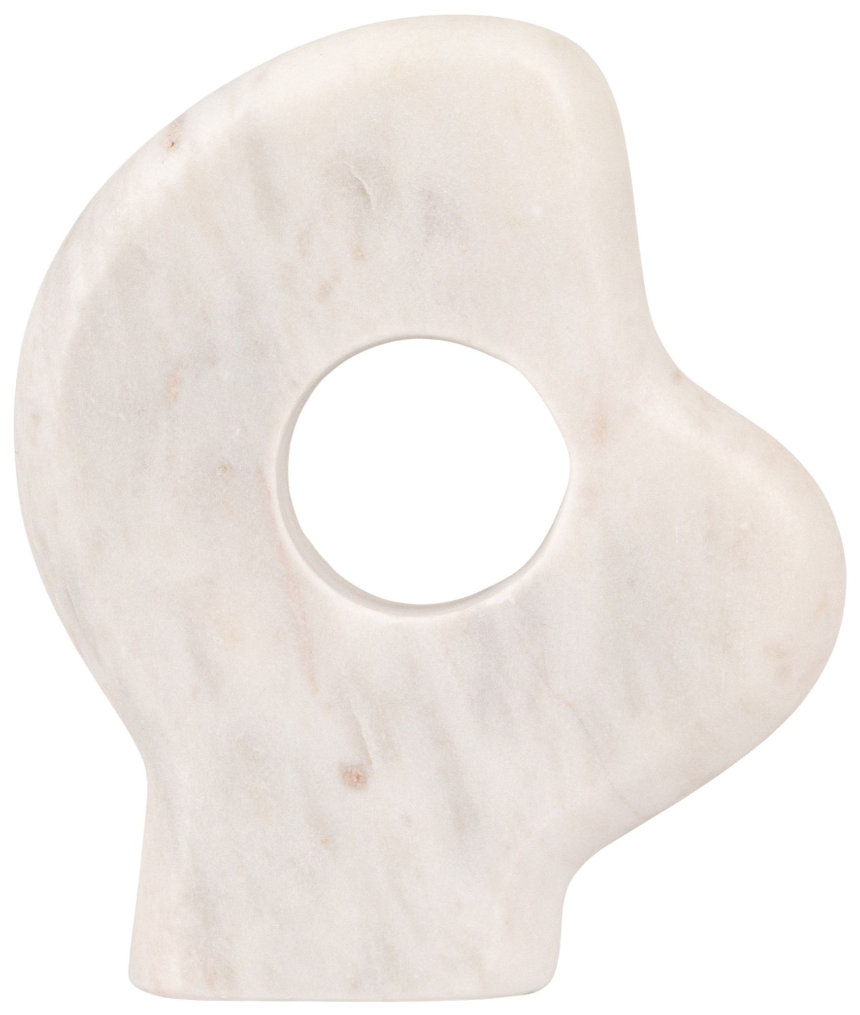 Image 3 Decorative Abstract Marble Sculptures, Set of 2 Styles, White more views