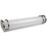 Thumbnail2 of Decorative Accent 24" Wide Brushed Nickel LED Pull-Chain Bath Light