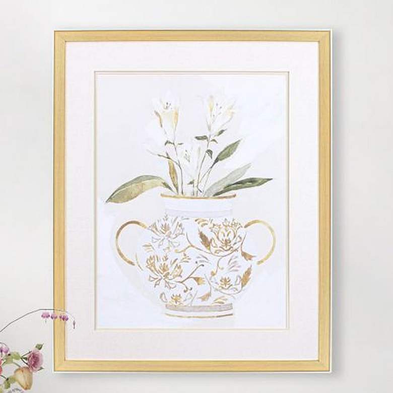 Image 2 Decorative Botanical II 32" High Printed Framed Wall Art